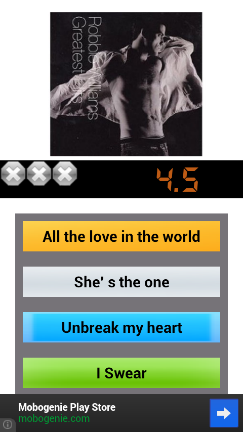 What 's my song? Quiz Game.截图3