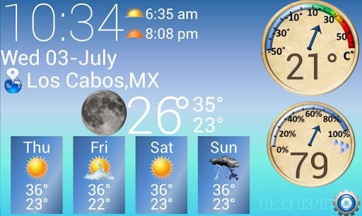 S4 Weather &Temperature Widget截图2