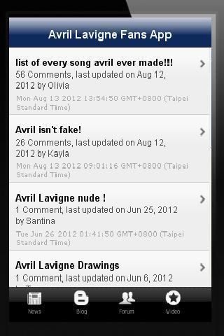 Avril Lavigne Fans App截图4