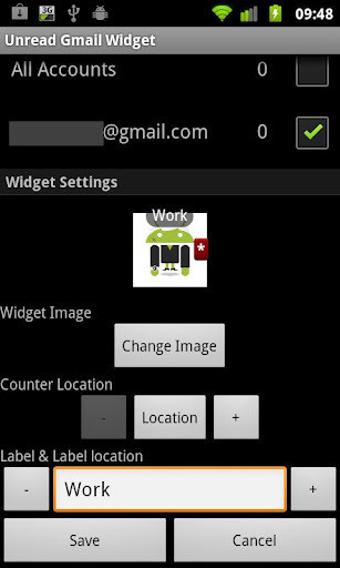 Unread Gmail Widget Demo截图1