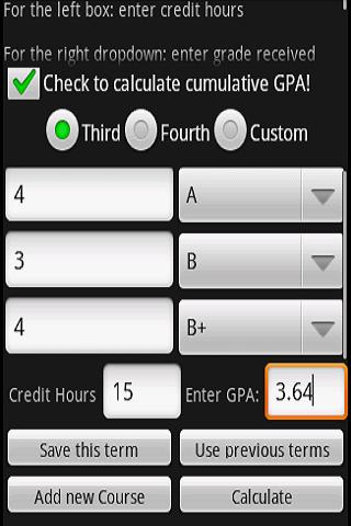 GPA &amp; Final Exam Calculator截图4