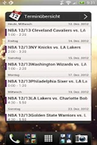 Unoffical LA Lakers Widget截图2