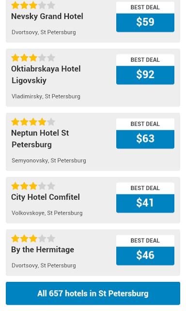 Saint Petersburg Hotels截图5