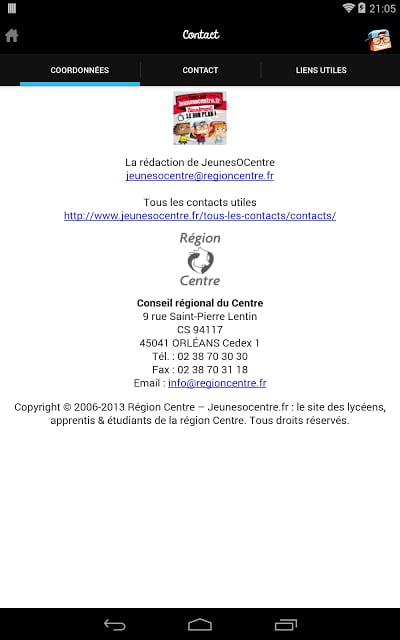 JeunesOCentre - R&eacute;gion Centre截图1