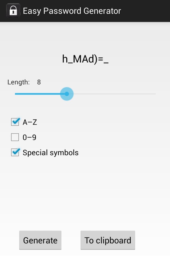 Easy Password Generator截图2