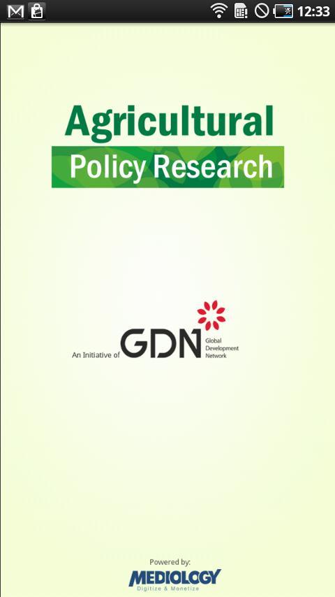 Agricultural Policy Research截图1