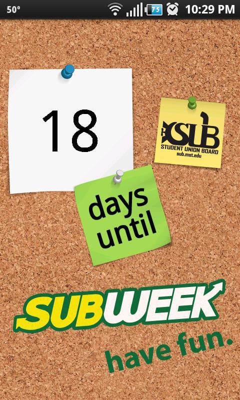 SUB Week Countdown截图4
