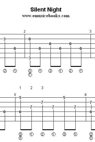 Silent Night TAB for Guitar截图1