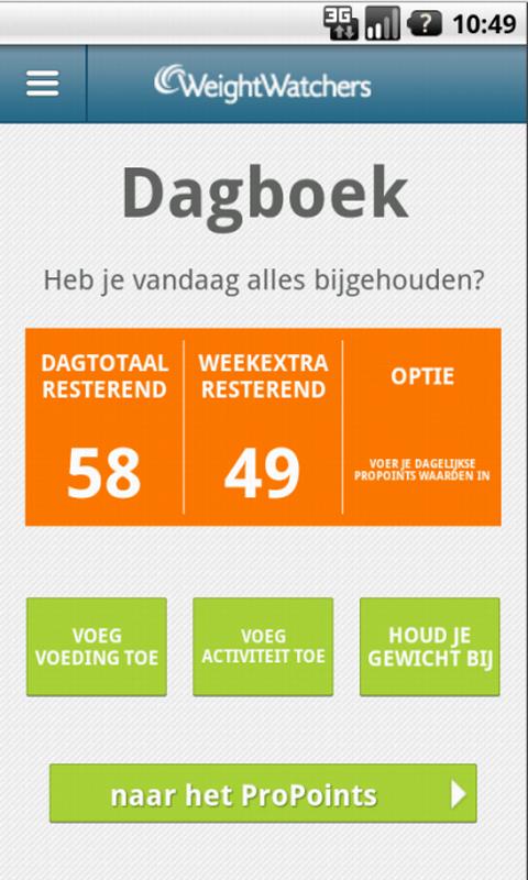 Weight Watchers Mobile NL截图5