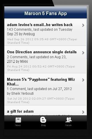 Maroon 5 Fans App截图4