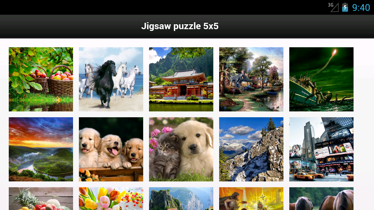 Jigsaw puzzle 5x5截图1