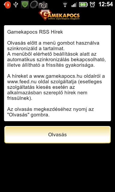 Gamekapocs RSS H&iacute;rolvas&oacute;截图1