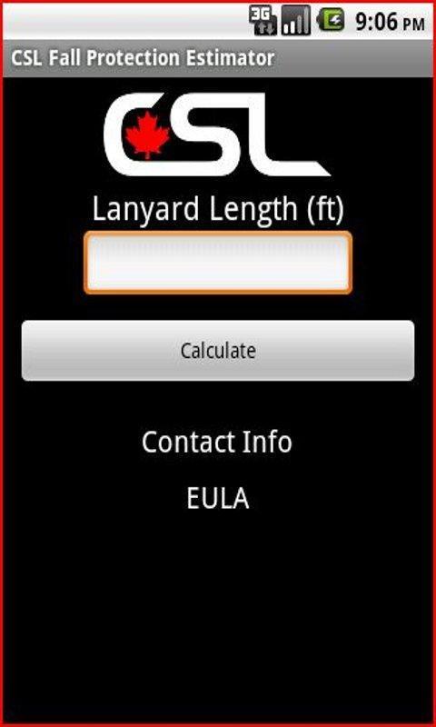 CSL Fall Protection Estimator截图1
