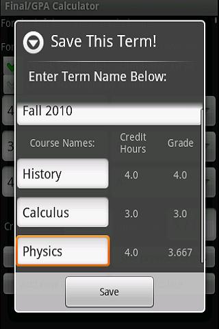 GPA &amp; Final Exam Calculator截图5