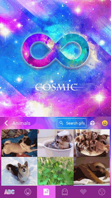 Cosmic Star Emoji KikaKeyboard截图4