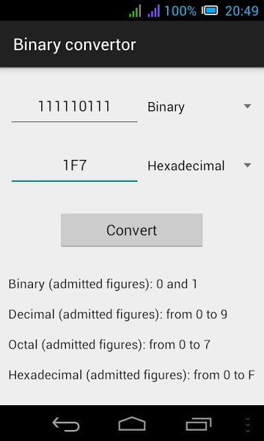 Binary convertor截图1