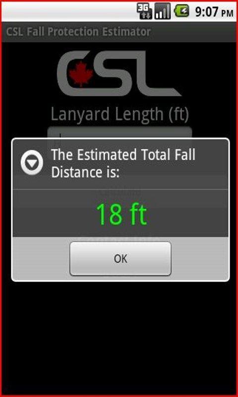 CSL Fall Protection Estimator截图2