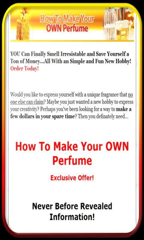 Perfumes,make your own截图1