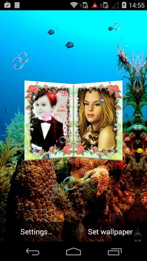 Couple Photo Aqaurium Live Wallpaper截图2