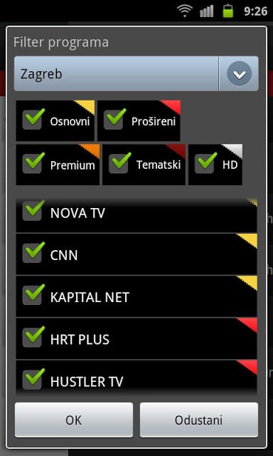 B.net TV raspored截图4