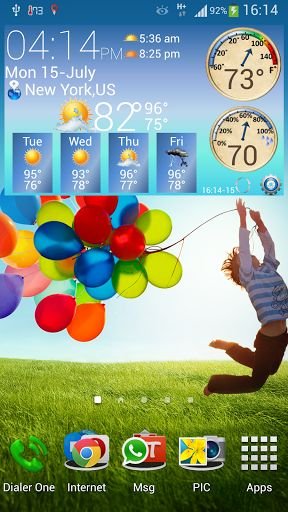 S4 Weather &Temperature Widget截图3