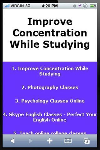 Improve Concentration截图1