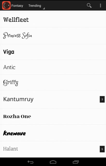 Fontasy - Google Fonts Browser截图6