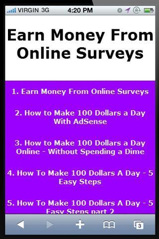 Earn Money from Online Surveys截图1