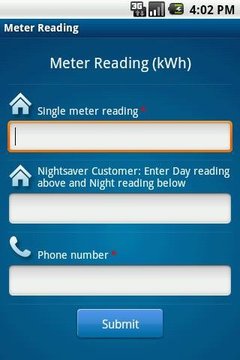 Electric Ireland Meter Reading截图