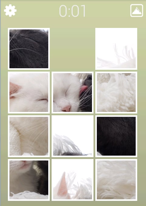 Lovely Cat Sliding Puzzl...截图2