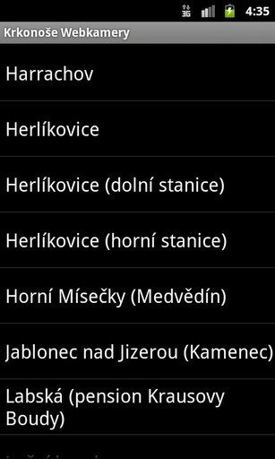 Krkonoše Webkamery截图2