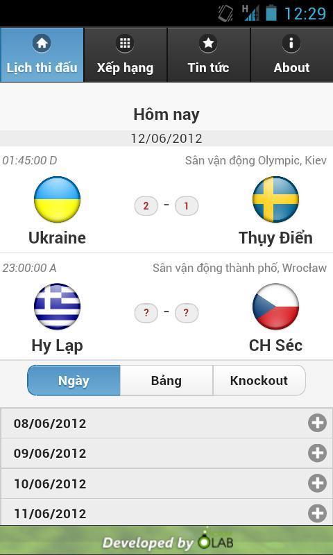 Lịch Euro2012截图3