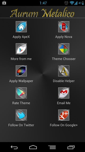 Aurum Metalico Launcher Theme截图2