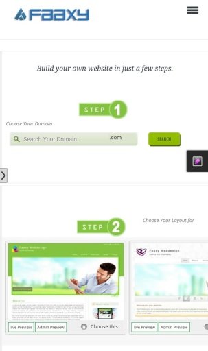 FAAXY Easy Website Builder截图3