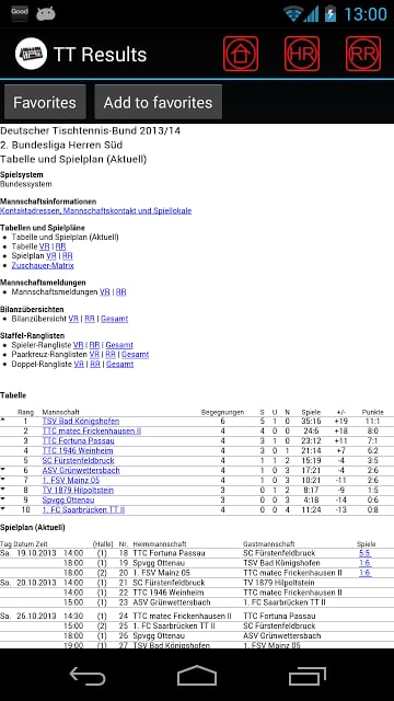 Table Tennis Results 4.0截图1