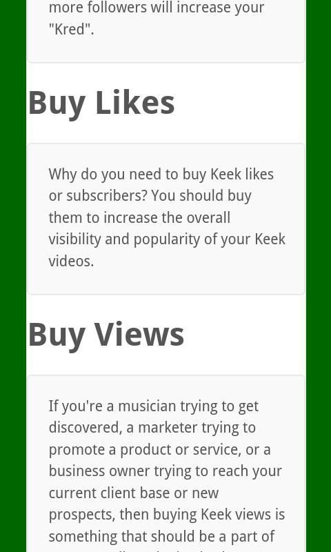 KEEK FOLLOWERS AND VIEWS截图1