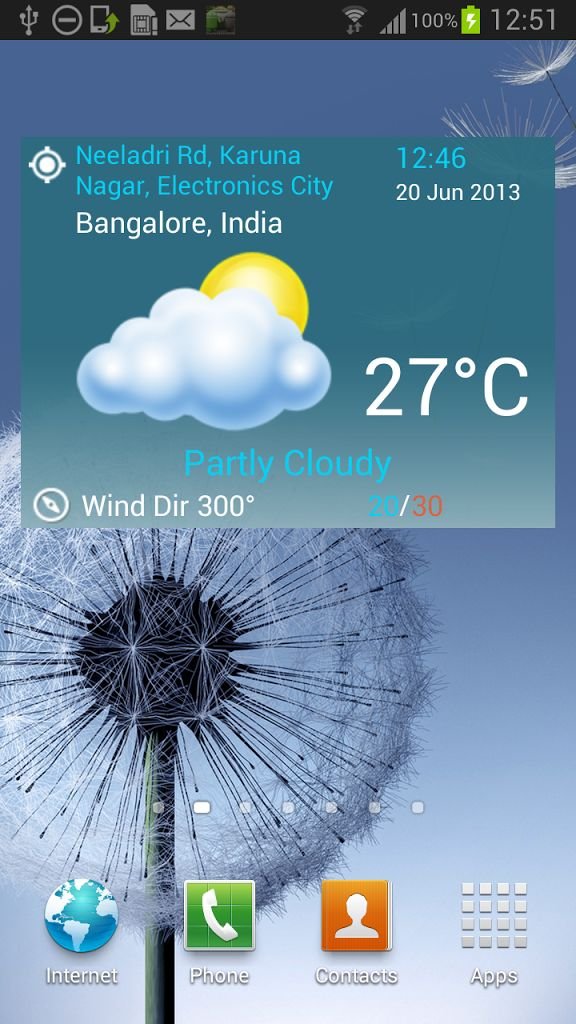 Weather Widget -Widget 2014截图3