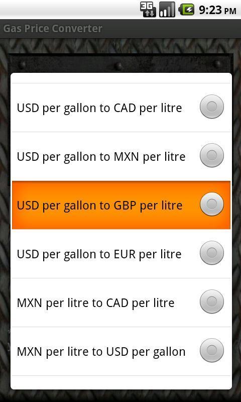 Gas Price Converter Promo截图2