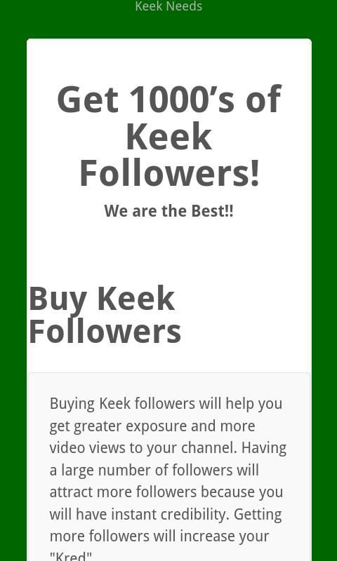 KEEK FOLLOWERS AND VIEWS截图2