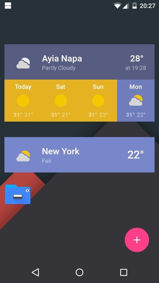 质感天气 for KLWP:Material Weather Komponent截图2