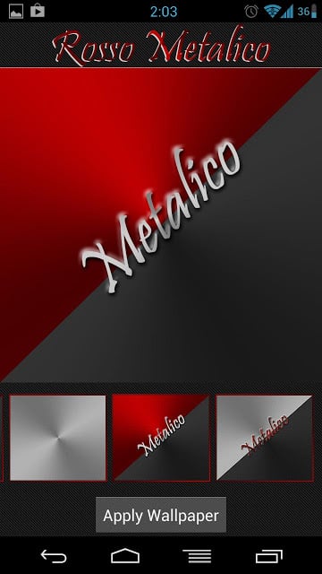 Rosso Metalico Launcher Theme截图2