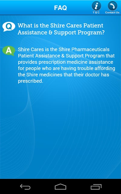 Shire Cares Mobile Application截图3