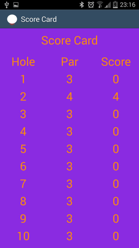 Golf Scorecard截图6