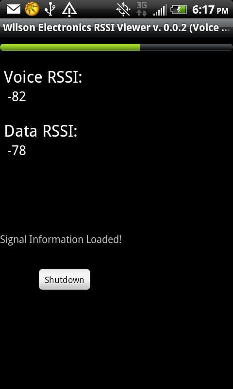 Wilson Voice and Data RSSI截图1