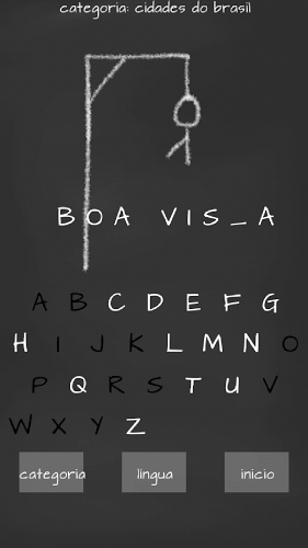 刽子手游戏 Hangman game (Brazilian)截图1