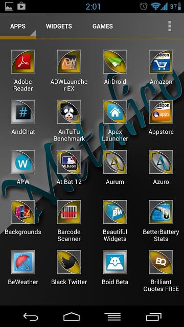 Aurum Metalico Launcher Theme截图1