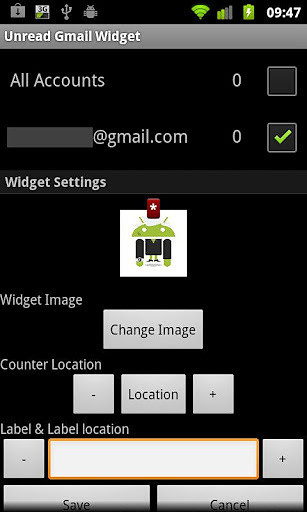 Unread Gmail Widget Demo截图7