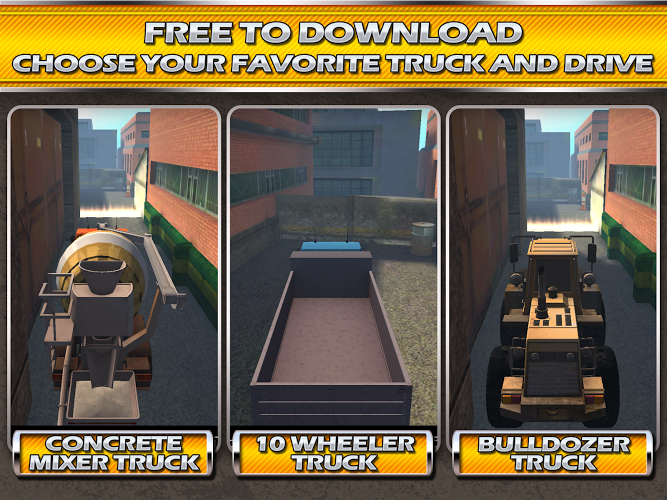 Construction Truck 3D Parking截图3