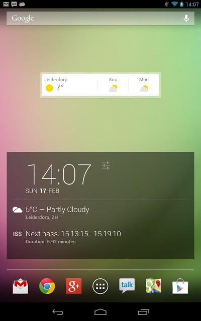 DashClock ISS pass prediction截图2