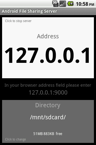 Android File Sharing Server截图1